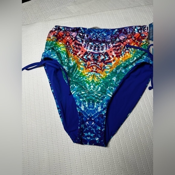 Skinnydip Skinny Dippers Rainbow Alice Transformer Reversible Swim Bottom M NEW - Picture 3 of 16